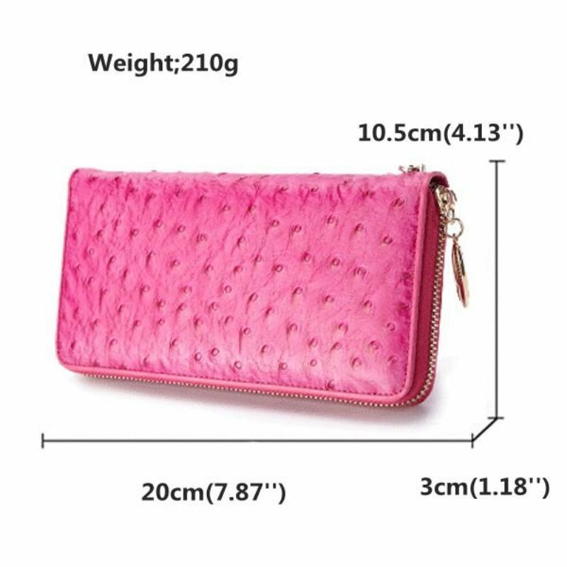 Dámská Elegantní Peněženka Z Pravé Kůže Clutches Bag Wristlet Wallet