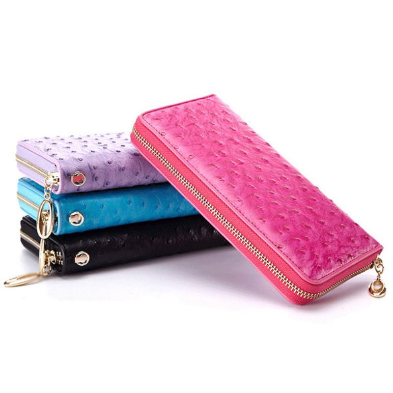 Dámská Elegantní Peněženka Z Pravé Kůže Clutches Bag Wristlet Wallet