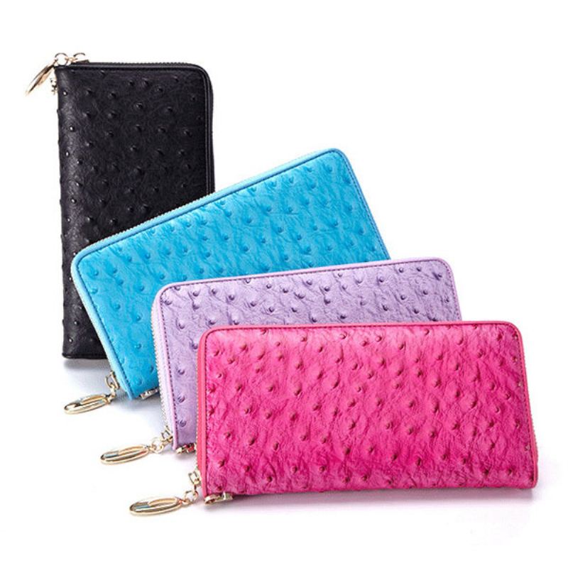 Dámská Elegantní Peněženka Z Pravé Kůže Clutches Bag Wristlet Wallet