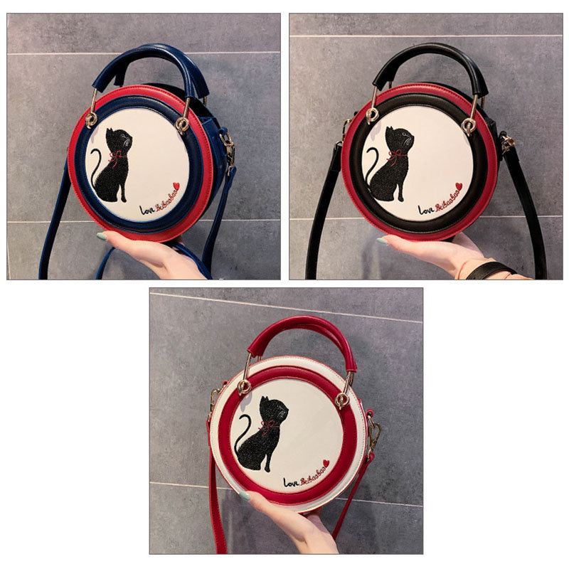 Dámská Kabelka Cat Se Vzorem Crossbody