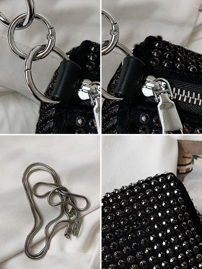 Dámská Kabelka Crossbody Na Jedno Rameno S Diamantovou Drahokamu