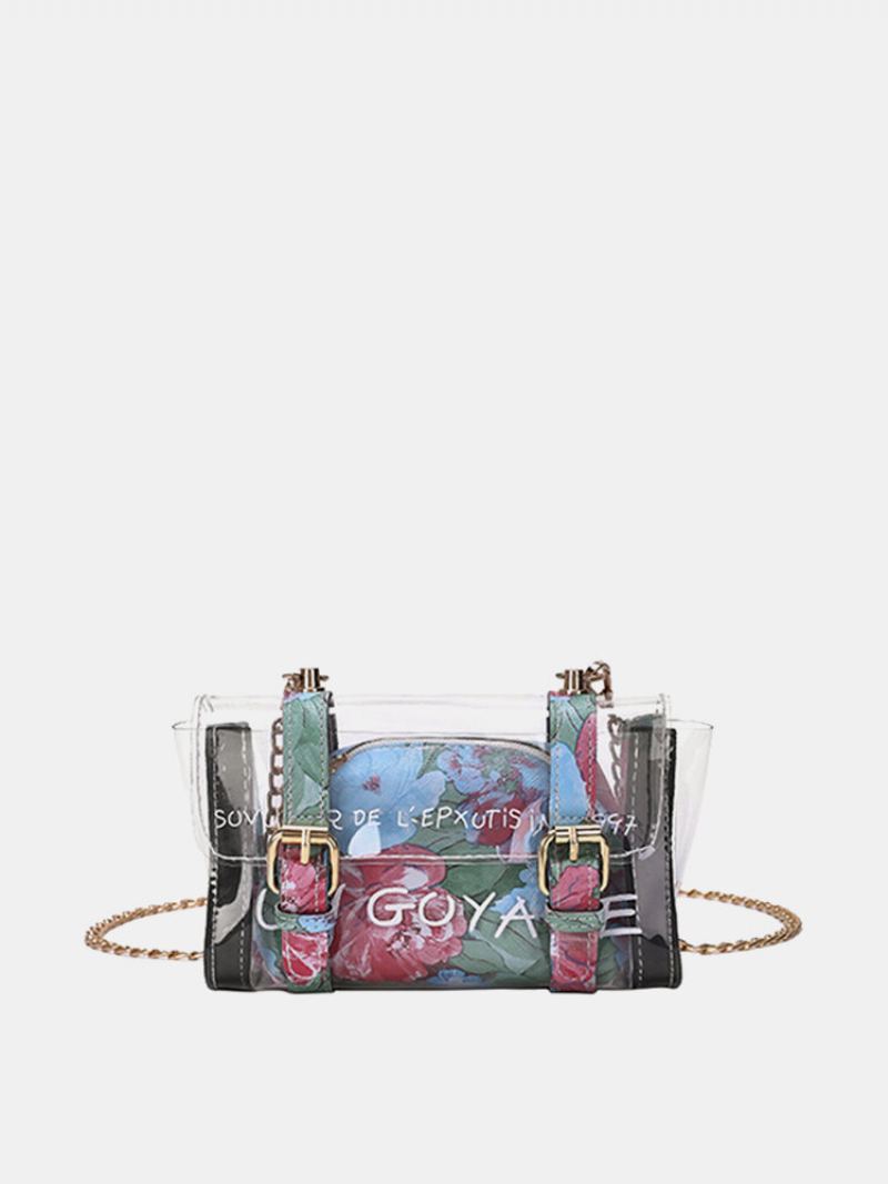 Dámská Kabelka Crossbody S Potiskem Jelly Elegantní Taška Přes Rameno Z Pvc