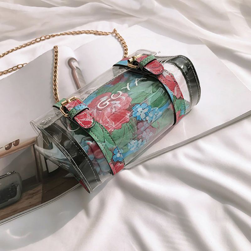 Dámská Kabelka Crossbody S Potiskem Jelly Elegantní Taška Přes Rameno Z Pvc