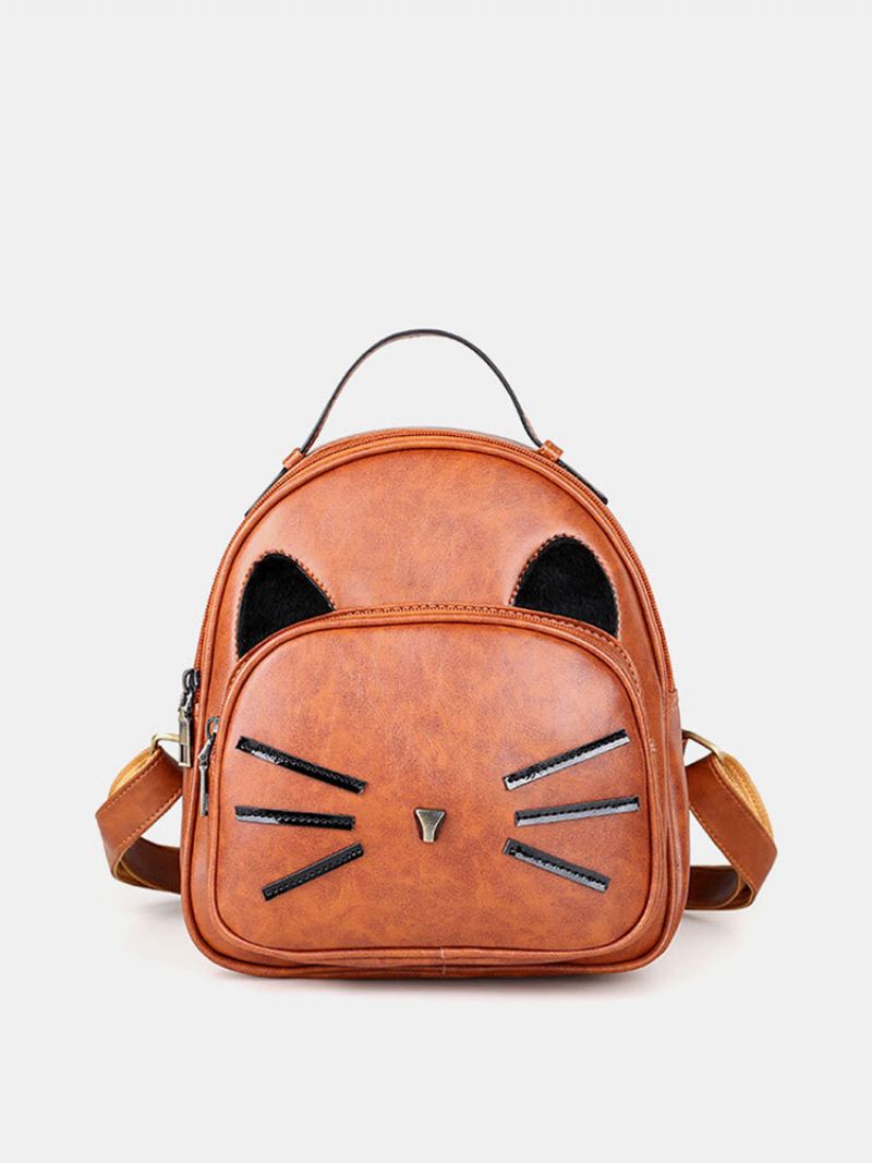 Dámská Kabelka Crossbody Se Vzorem Kočky