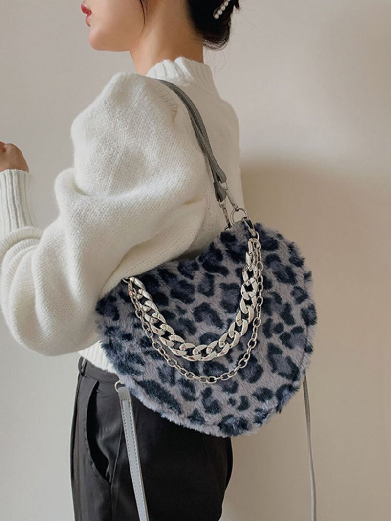 Dámská Kabelka Dacron Casual Leopard Chain Crossbody Bag