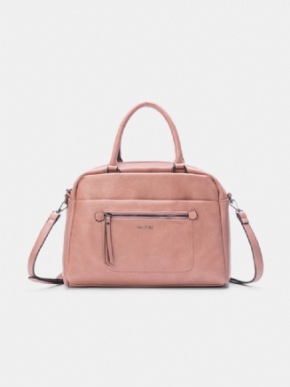 Dámská Kabelka Joseko Z Umělé Kůže Casual Simple Multilayer Zip Crossbody