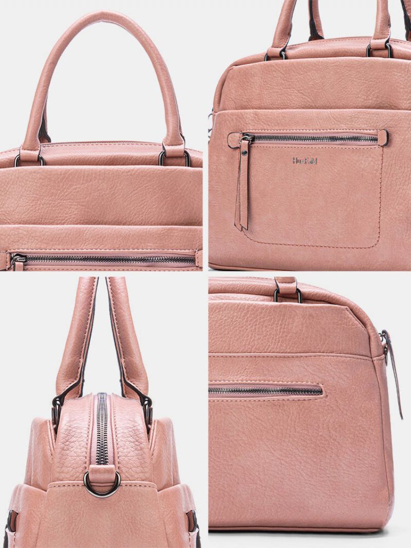 Dámská Kabelka Joseko Z Umělé Kůže Casual Simple Multilayer Zip Crossbody