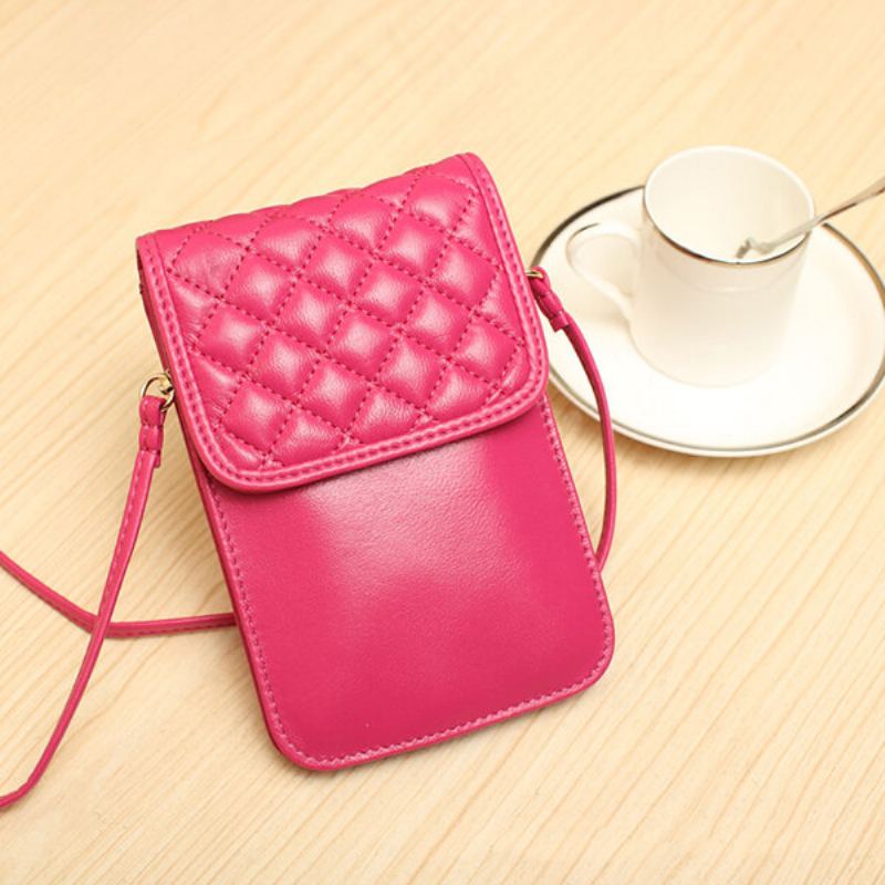 Dámská Kabelka Na Telefon Z Pravé Kůže Mini Crossbody