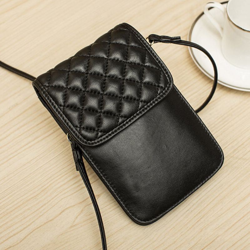 Dámská Kabelka Na Telefon Z Pravé Kůže Mini Crossbody