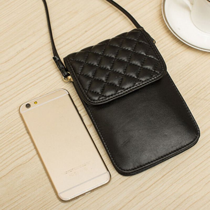 Dámská Kabelka Na Telefon Z Pravé Kůže Mini Crossbody