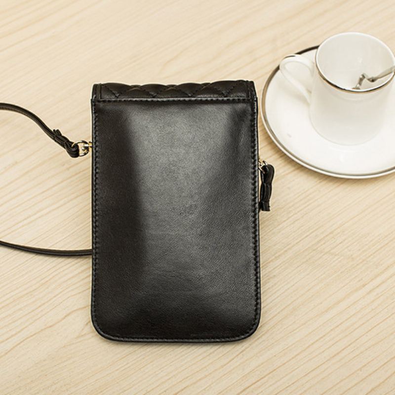 Dámská Kabelka Na Telefon Z Pravé Kůže Mini Crossbody