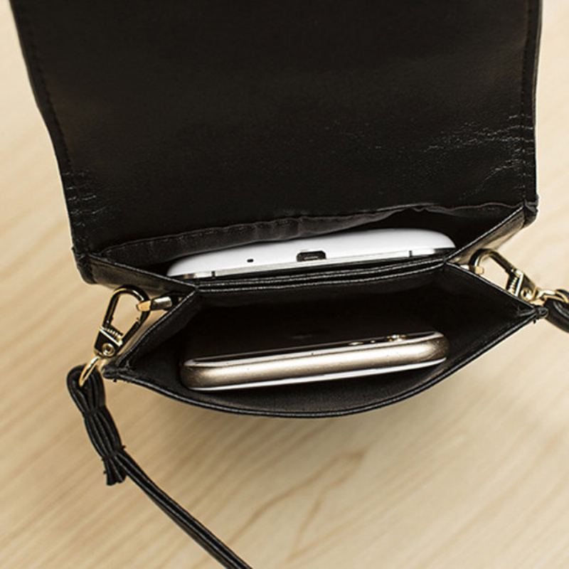 Dámská Kabelka Na Telefon Z Pravé Kůže Mini Crossbody