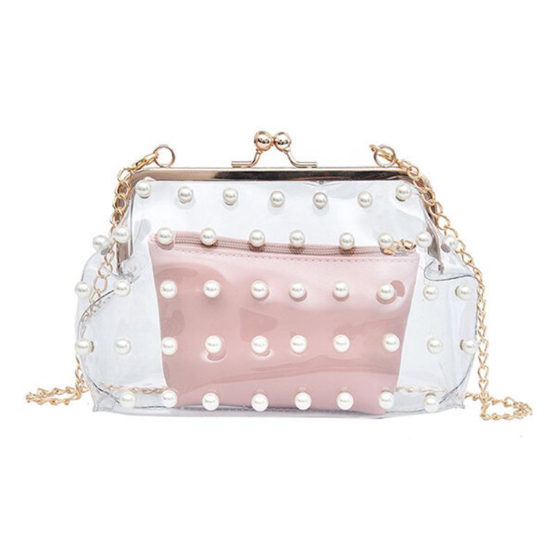 Dámská Kabelka Přes Rameno 2pcs Pvc Hasp Pearly Shell Crossbody