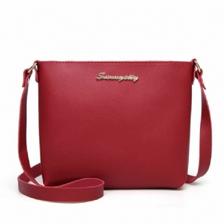 Dámská Kabelka Přes Rameno Vintage Pu Leather Crossbody