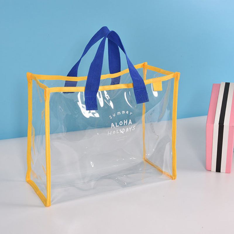 Dámská Kabelka Pvc Transparent Capacity Beach Bag Cestovní Plavecké Tašky