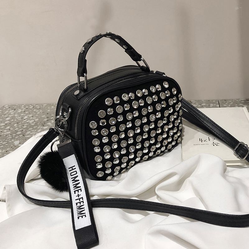 Dámská Kožená Taška Přes Rameno Full Diamonds Lady Crossbody Kabelka 2023 Luxusní Kabelky Dámské Návrhář