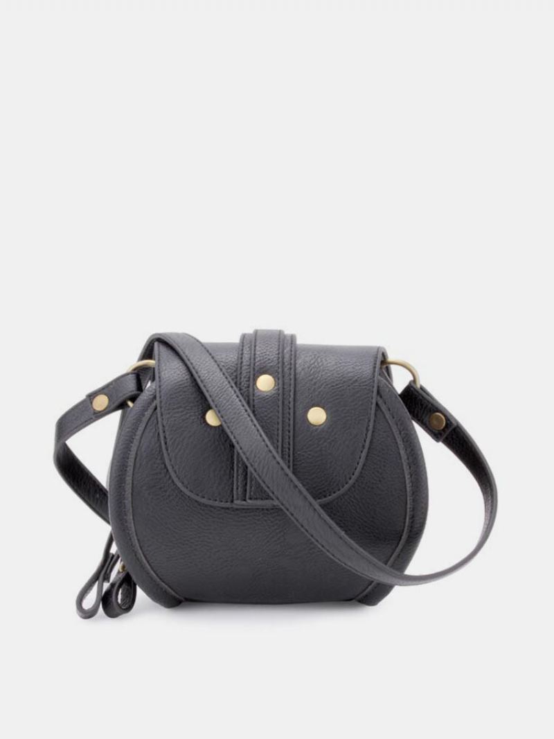 Dámská Mini Crossbody Kabelka S Pu Koženým Páskem S Dvojitým Zipem