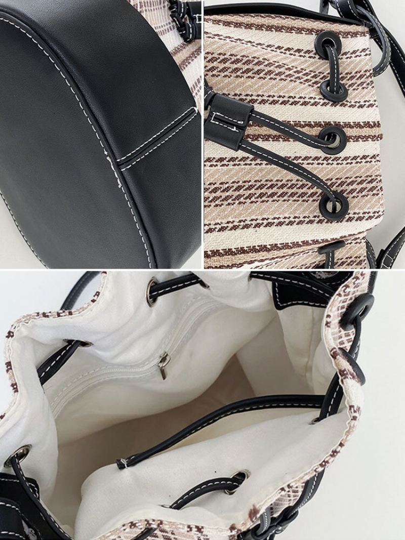 Dámská Móda Multifunkční Kabelka Patchwork Z Umělé Kůže Crossbody Bag