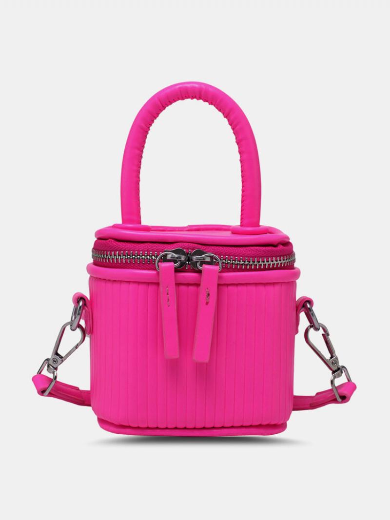 Dámská Móda Z Umělé Kůže Nákupní Pevná Candy Světlá Barva Mini Kabelka Crossbody