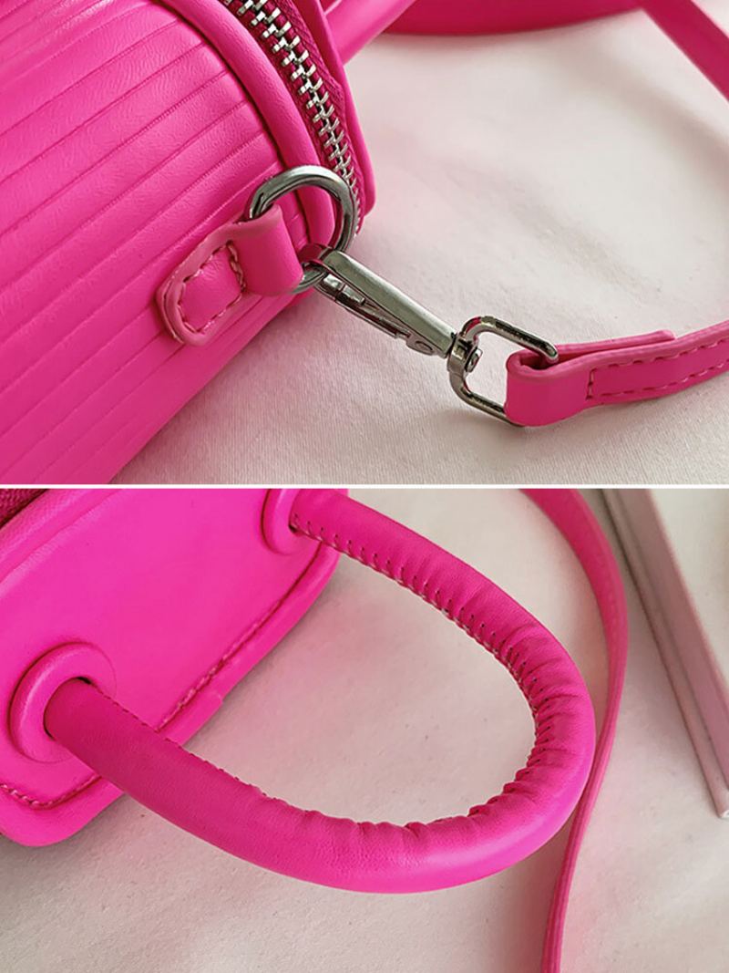 Dámská Móda Z Umělé Kůže Nákupní Pevná Candy Světlá Barva Mini Kabelka Crossbody