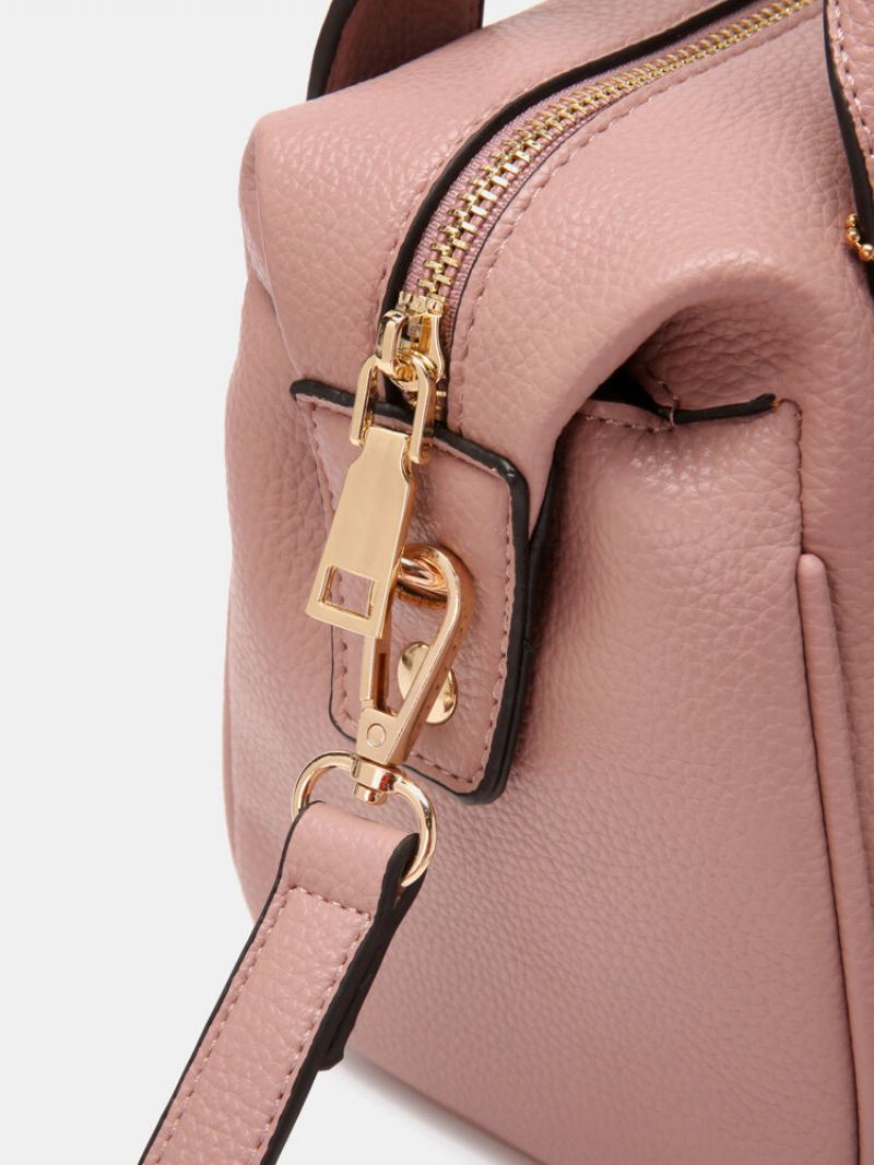 Dámská Móda Z Umělé Kůže Velkokapacitní Medvěd Ornament Jednobarevná Kabelka Crossbody Bag