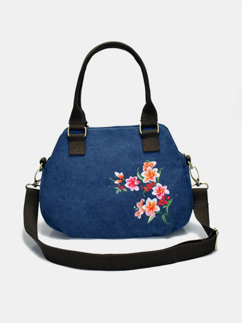 Dámská Národní Vyšívaná Kabelka Canvas Crossbody Bag