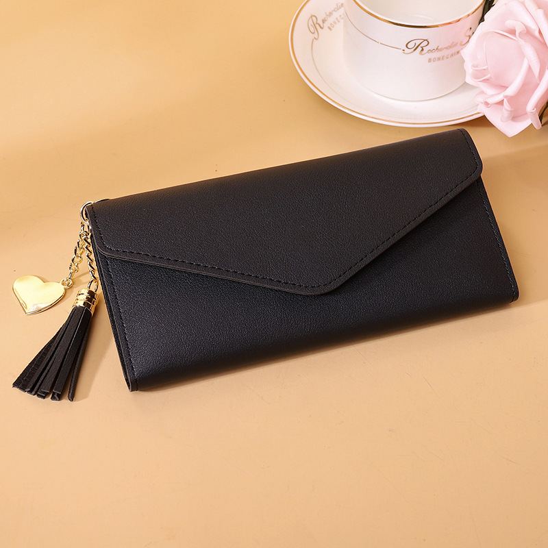 Dámská Peněženka S Dlouhým Módním Střapcem Přívěsek Na Karty Simple Fashion Clutch Women