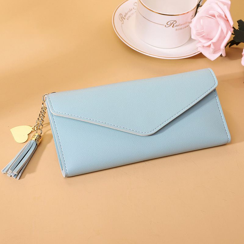 Dámská Peněženka S Dlouhým Módním Střapcem Přívěsek Na Karty Simple Fashion Clutch Women