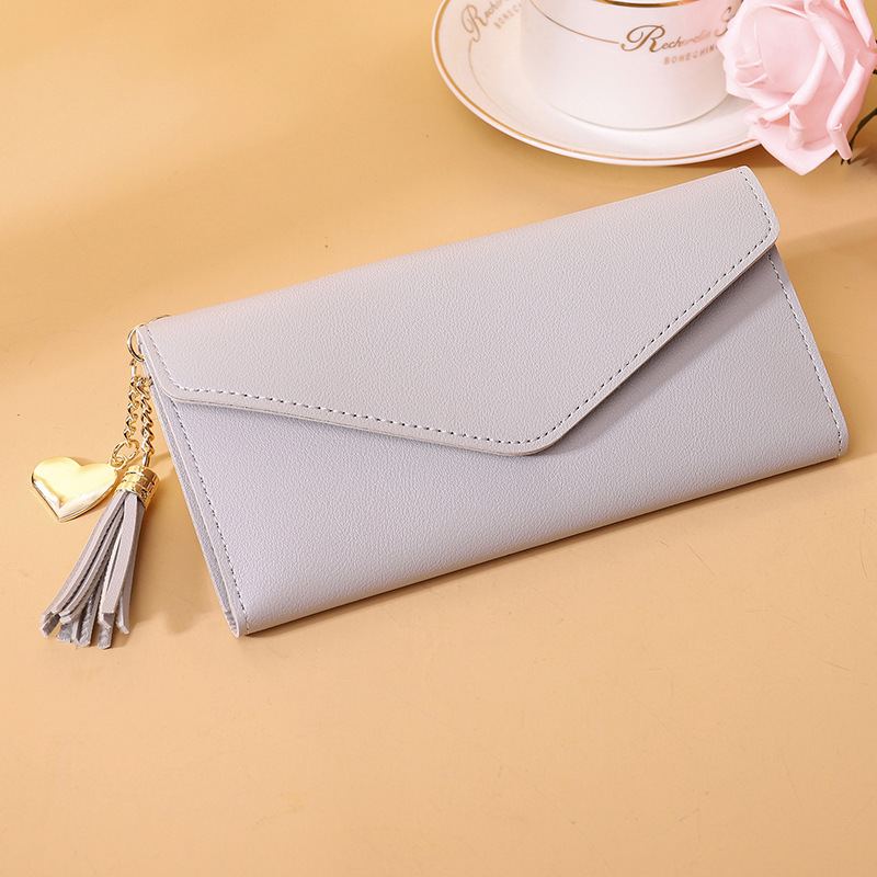 Dámská Peněženka S Dlouhým Módním Střapcem Přívěsek Na Karty Simple Fashion Clutch Women