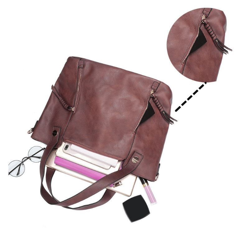 Dámská Pevná Ležérní Multifunkční Kabelka Velkokapacitní Crossbody