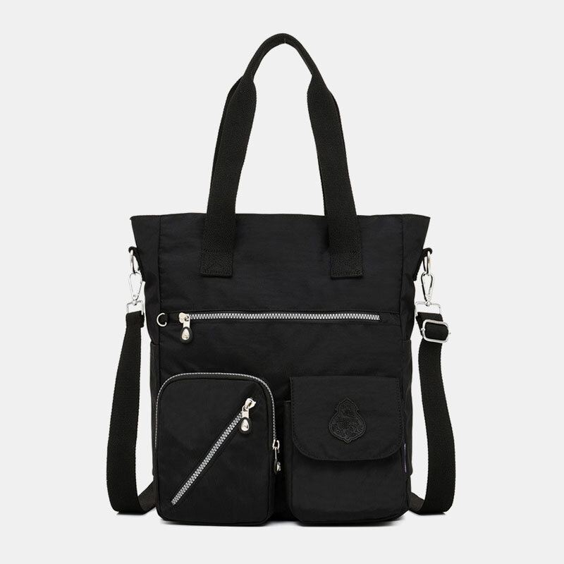 Dámská Pevná Nylonová Voděodolná Velkokapacitní Crossbody Taška