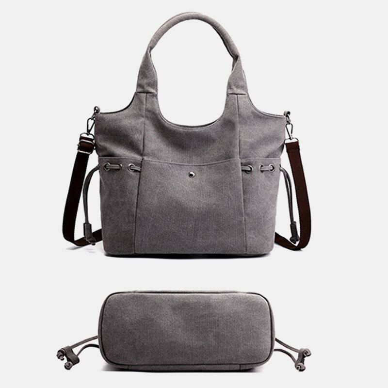 Dámská Plátěná Velkokapacitní Crossbody Kabelka