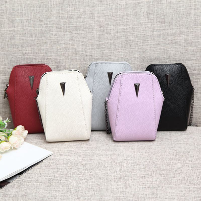 Dámská Pu Kabelka S Řetízkem S Krokodýlím Vzorem Phone Bag Clutch Bag Crossbody