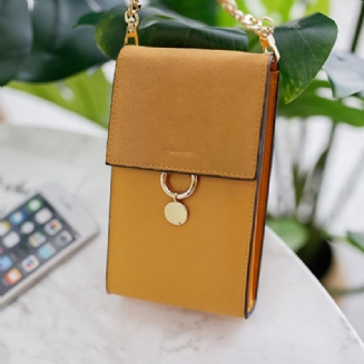 Dámská Pu Kožená Elegantní Crossbody Kabelka Vintage Na Telefon