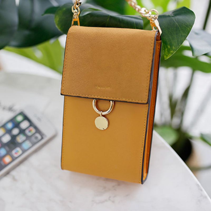 Dámská Pu Kožená Elegantní Crossbody Kabelka Vintage Na Telefon