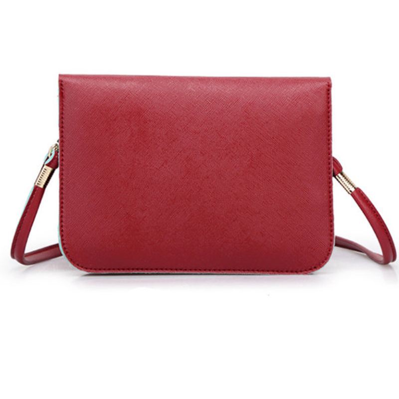 Dámská Pu Kožená Taška Na Telefon Malá Crossbody Messenger Bag