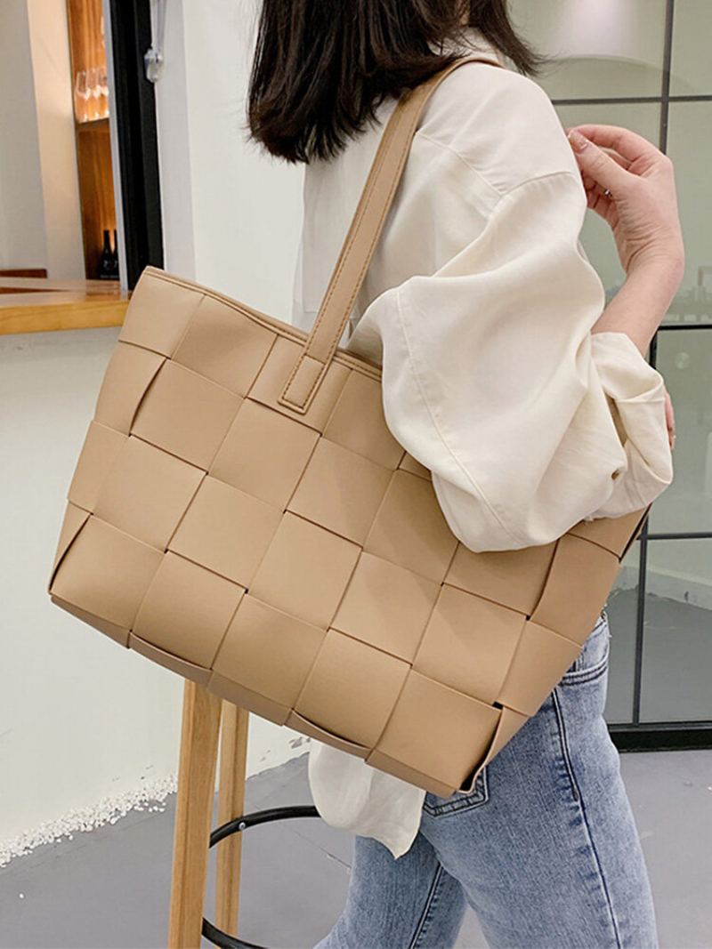 Dámská Taška Z Umělé Kůže Casual Crossbody Kabelka S Velkou Kapacitou Multifunkční Přes Rameno