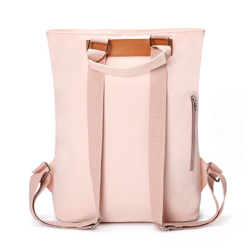 Dámská Velká Plátěná Crossbody Taška Ležérní Batoh