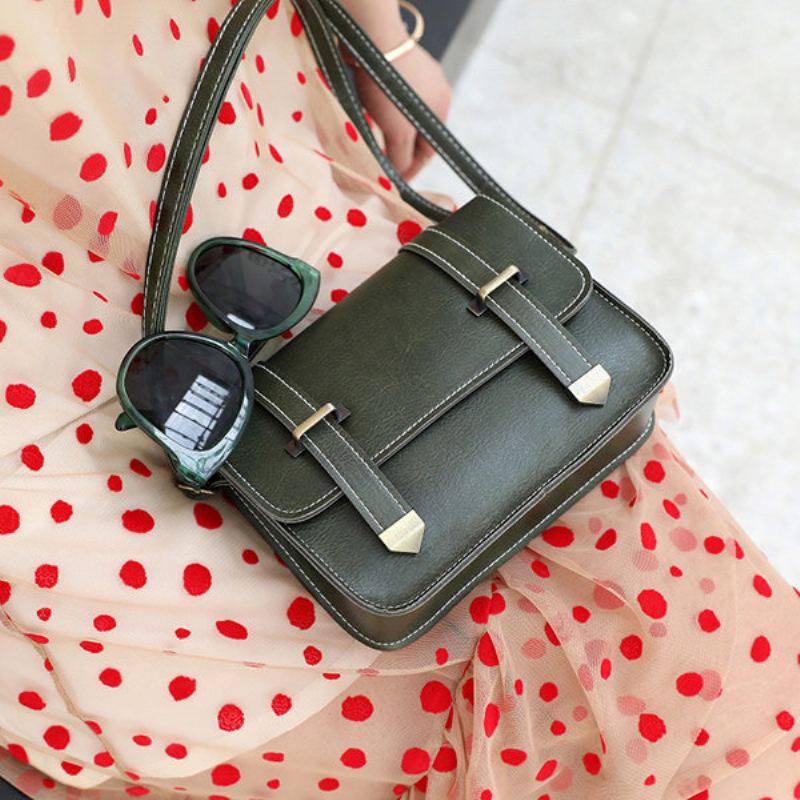 Dámská Vintage Pevná Crossbody Taška Mini Na Telefon