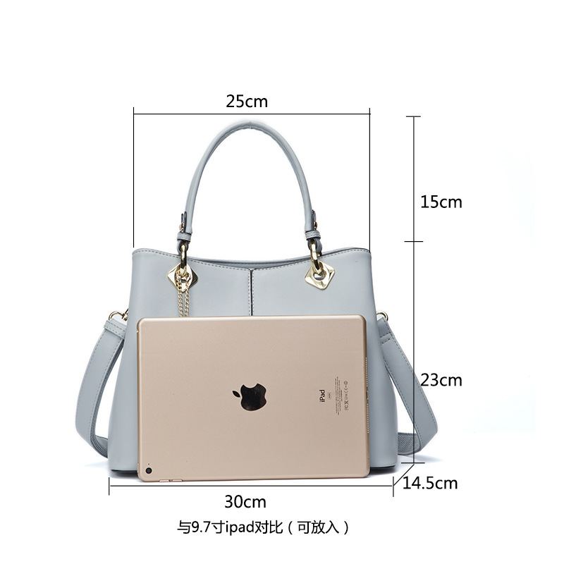 Dámské Kabelky Big Pu Leather Letter Women Bag