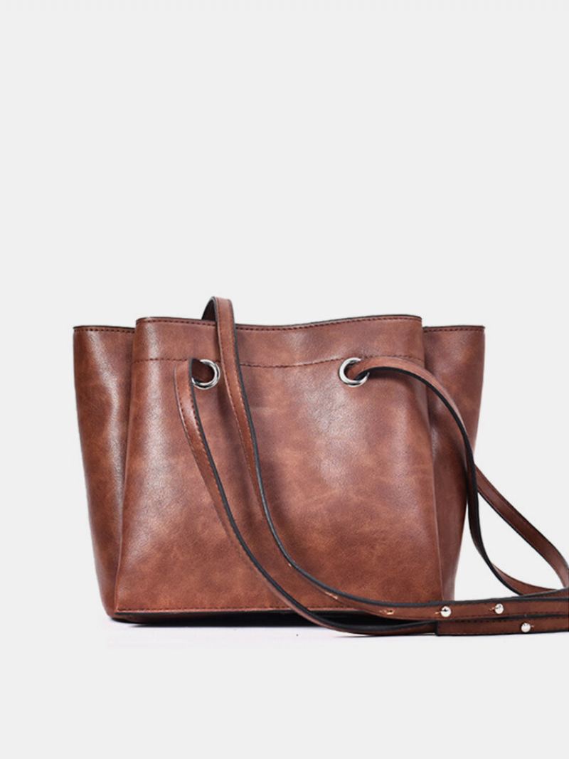 Dámské Měkké Pu Kožené Kabelky Crossbody Velkokapacitní Vintage Tašky Přes Rameno Pro Volný Čas