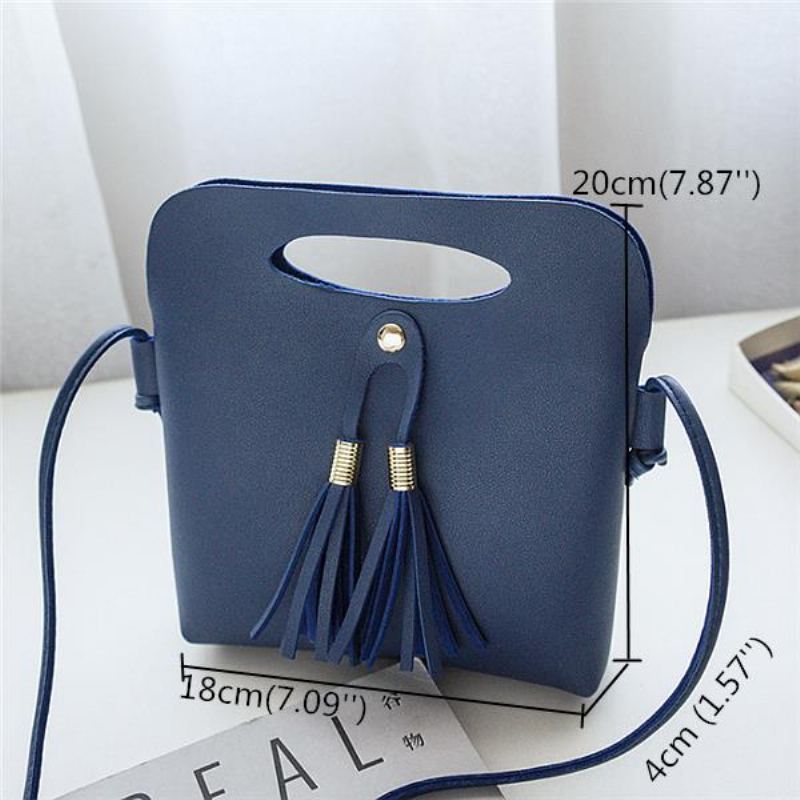 Dámské Mini Pu Crossbody Kabelky Tassel Telefony