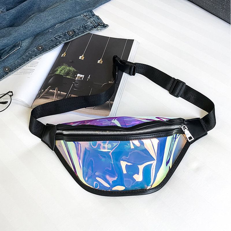 Dámské Průhledné Pasové Tašky Pvc Fanny Pack Belt Bum Bags