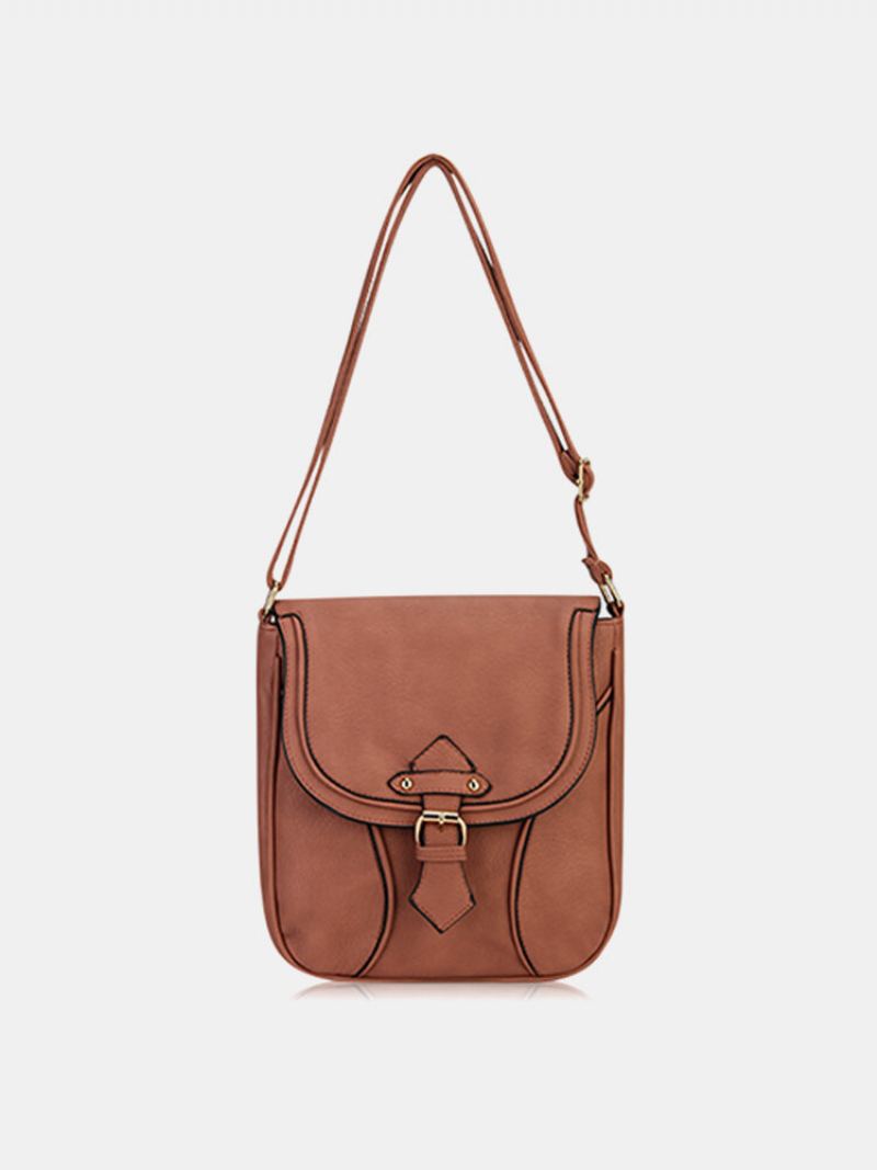 Dámské Vintage Casual Messenger Tašky Přes Rameno S Kovovou Dekorací Crossbody Kabelky