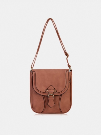 Dámské Vintage Casual Messenger Tašky Přes Rameno S Kovovou Dekorací Crossbody Kabelky