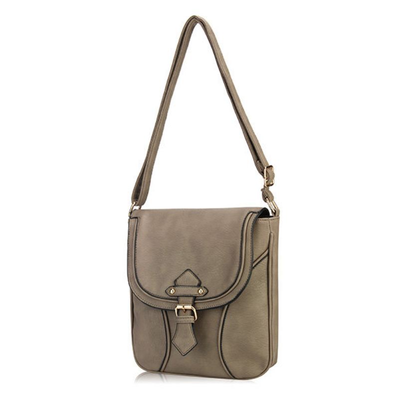 Dámské Vintage Casual Messenger Tašky Přes Rameno S Kovovou Dekorací Crossbody Kabelky