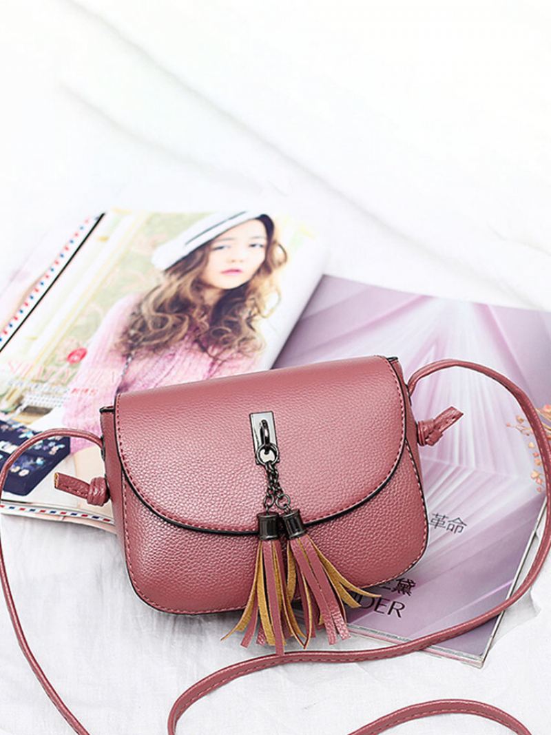 Dámské Vintage Crossbody Kabelky S Pevným Střapcem Tašky Přes Rameno Pro Volný Čas