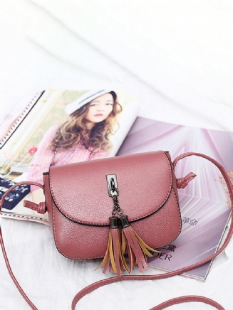 Dámské Vintage Crossbody Kabelky S Pevným Střapcem Tašky Přes Rameno Pro Volný Čas