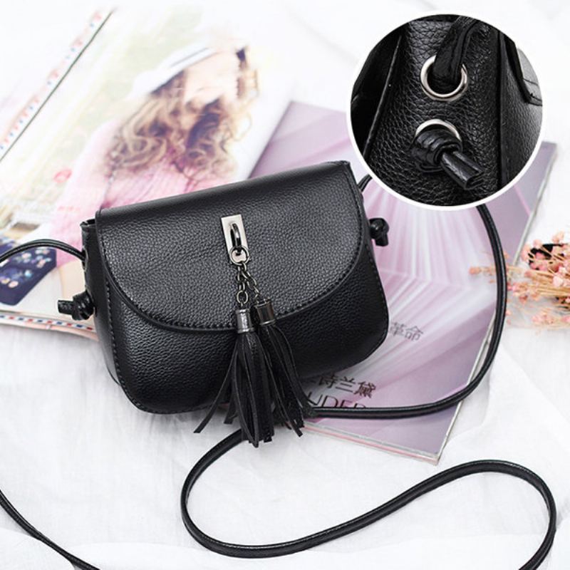 Dámské Vintage Crossbody Kabelky S Pevným Střapcem Tašky Přes Rameno Pro Volný Čas