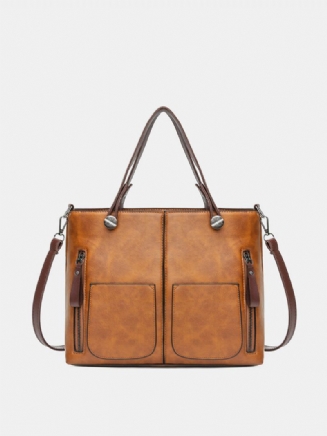 Dámské Vintage Kabelky Z Umělé Kůže Přes Rameno Crossbody